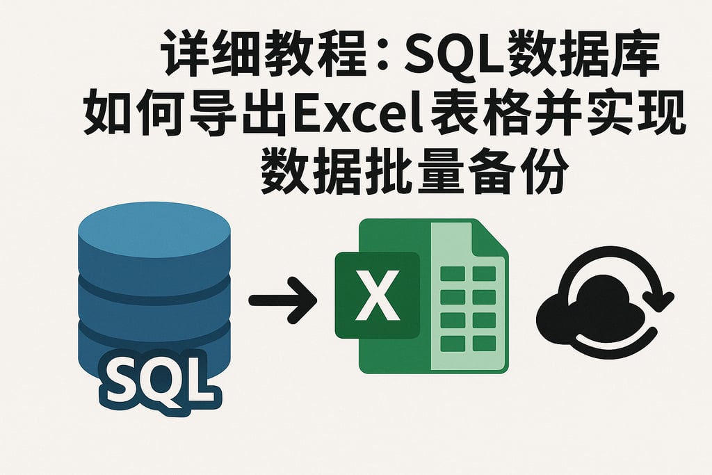 详细教程：sql数据库如何导出excel表格并实现数据批量备份
