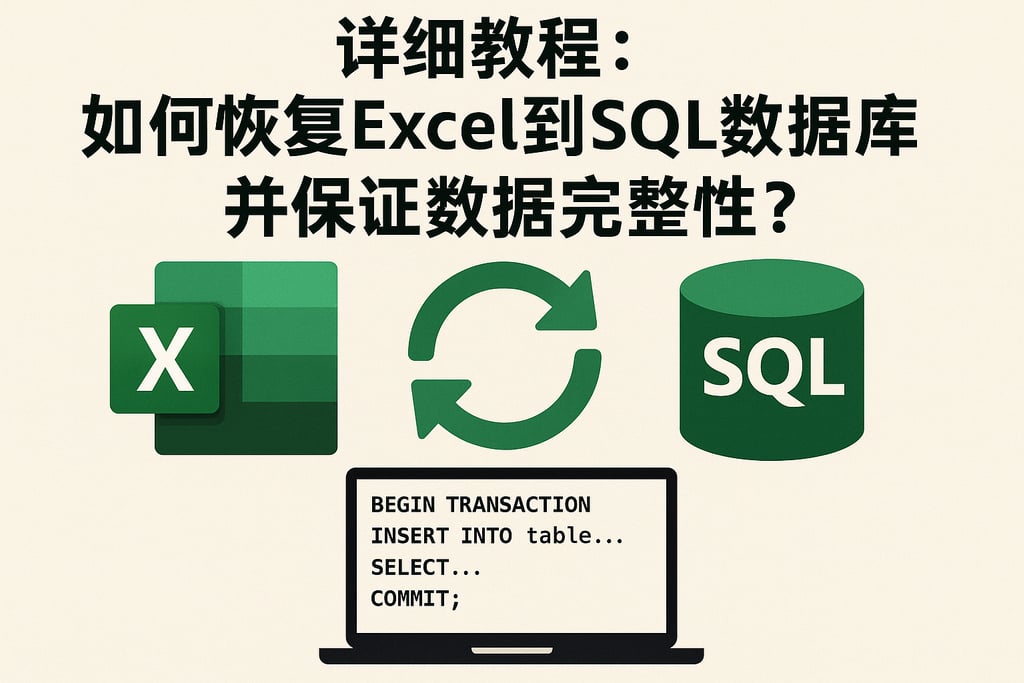 详细教程：如何恢复Excel到SQL数据库并保证数据完整性？