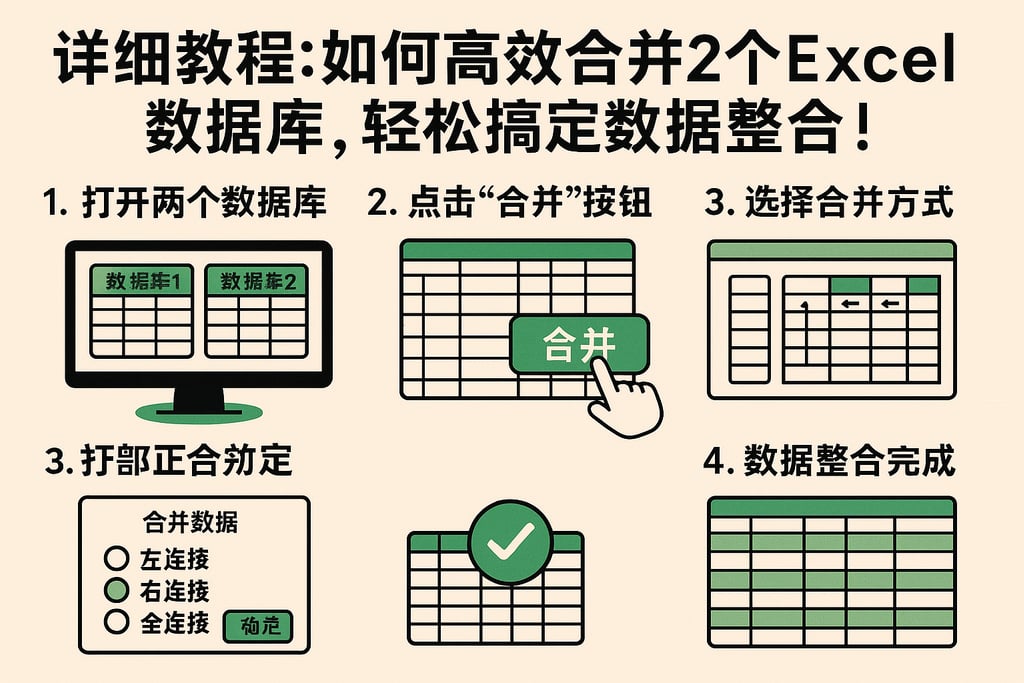 详细教程：如何高效合并2个Excel数据库，轻松搞定数据整合！