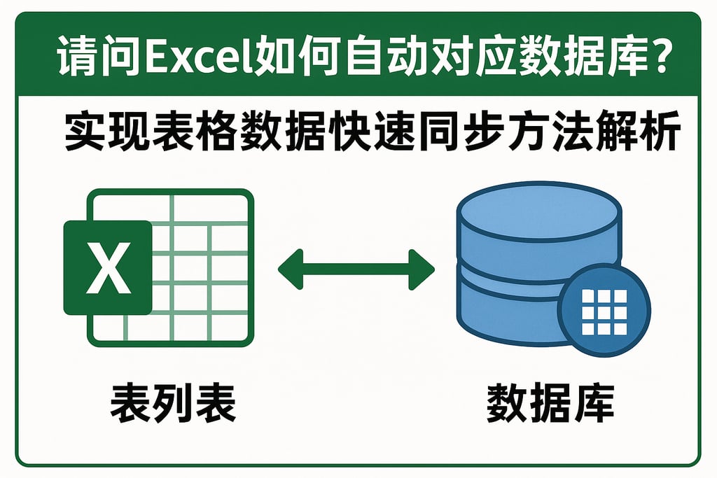 请问excel如何自动对应数据库？实现表格数据快速同步方法解析