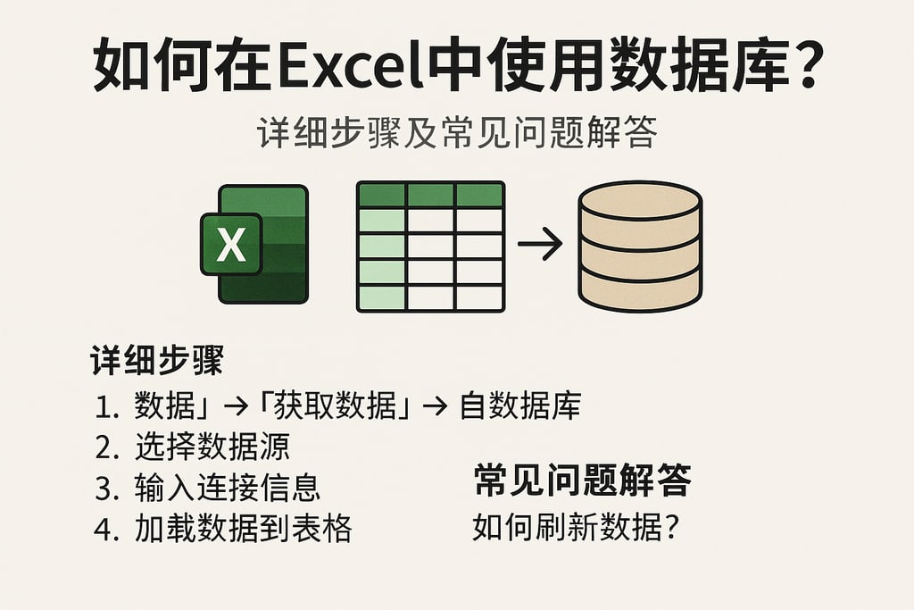 如何在Excel中使用数据库?详细步骤及常见问题解答 | 零代码企业数字化知识站