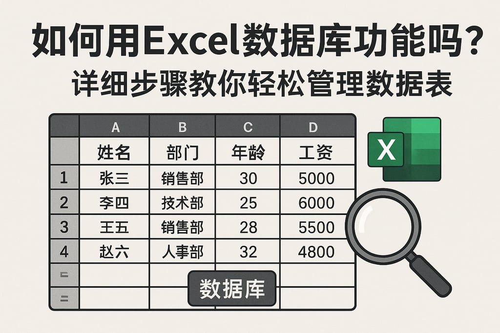 如何用Excel数据库功能吗?详细步骤教你轻松管理数据表 | 零代码企业数字化知识站