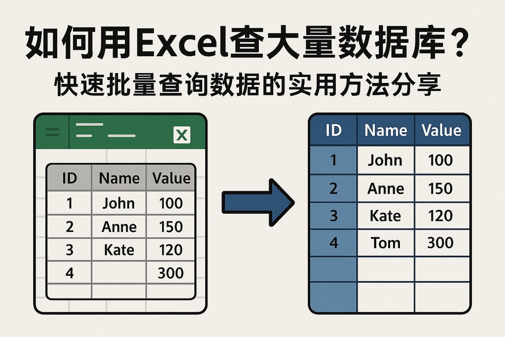 如何用Excel查大量数据库?快速批量查询数据的实用方法分享 | 零代码企业数字化知识站