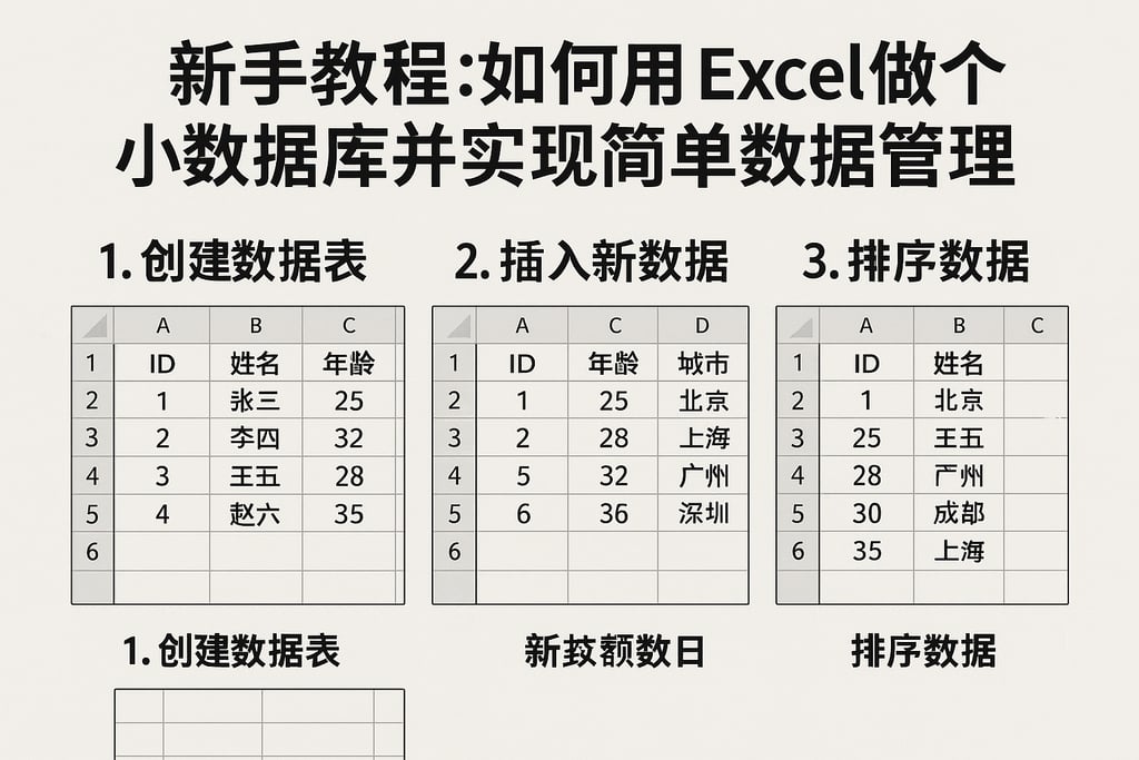 新手教程:如何用Excel做个小数据库并实现简单数据管理 | 零代码企业数字化知识站