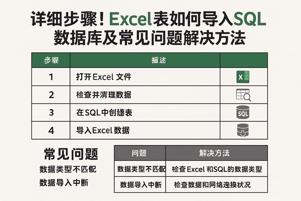 详细步骤!excel表如何导入SQL数据库及常见问题解决方法 | 零代码企业数字化知识站