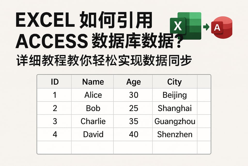 Excel如何引用Access数据库数据？详细教程教你轻松实现数据同步 | 零代码企业数字化知识站