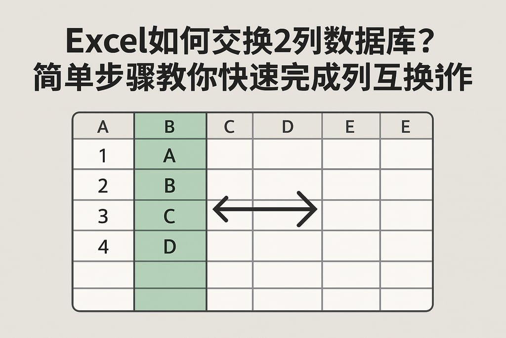 Excel如何交换2列数据库？简单步骤教你快速完成列互换操作