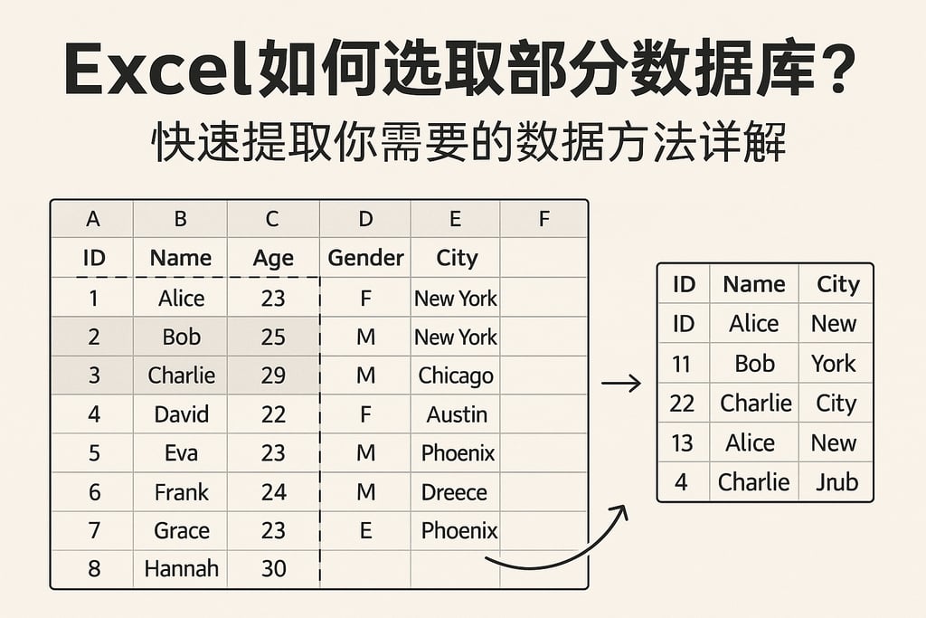 Excel如何选取部分数据库？快速提取你需要的数据方法详解