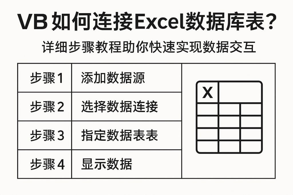 VB如何连接Excel数据库表？详细步骤教程助你快速实现数据交互