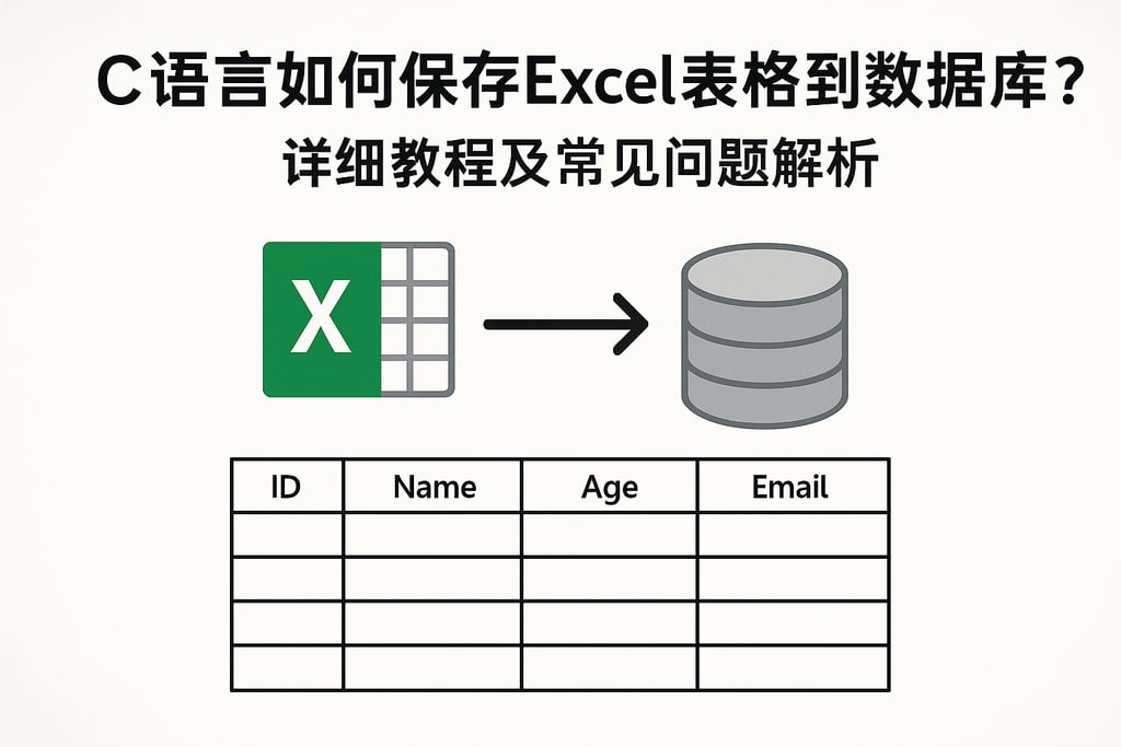 c语言如何保存excel表格到数据库？详细教程及常见问题解析