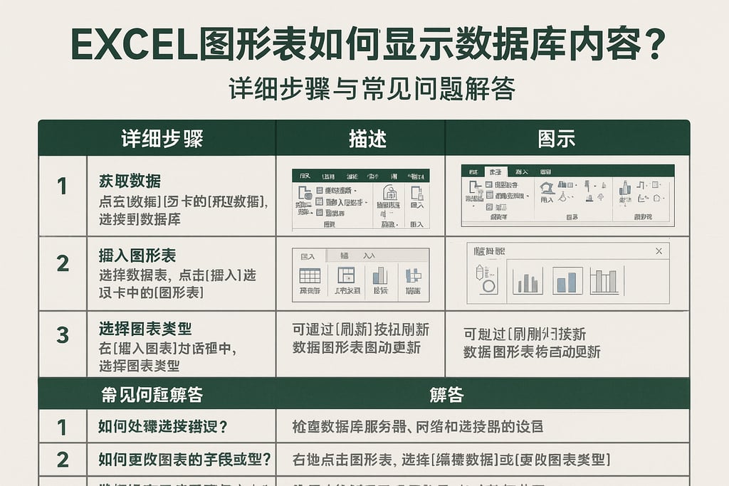 excel图形表如何显示数据库内容?详细步骤与常见问题解答 | 零代码企业数字化知识站