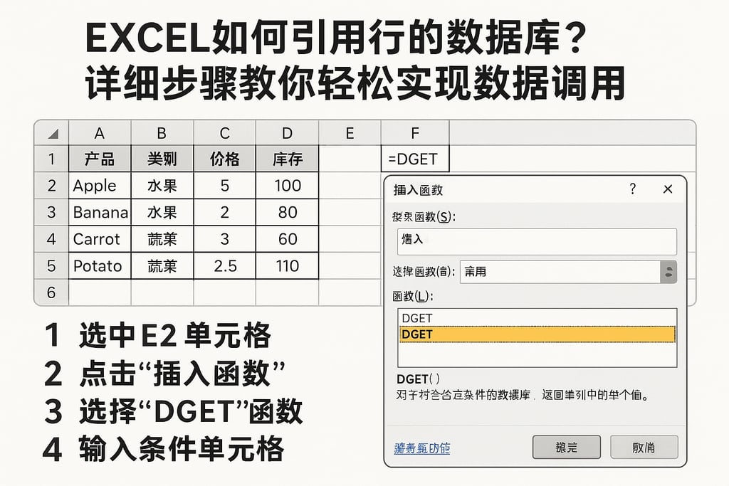 excel如何引用行的数据库?详细步骤教你轻松实现数据调用 | 零代码企业数字化知识站