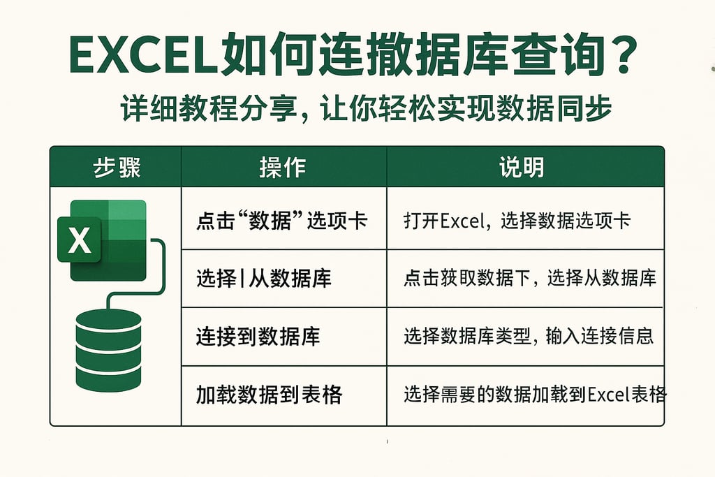 excel如何连接数据库查询?详细教程分享,让你轻松实现数据同步 | 零代码企业数字化知识站