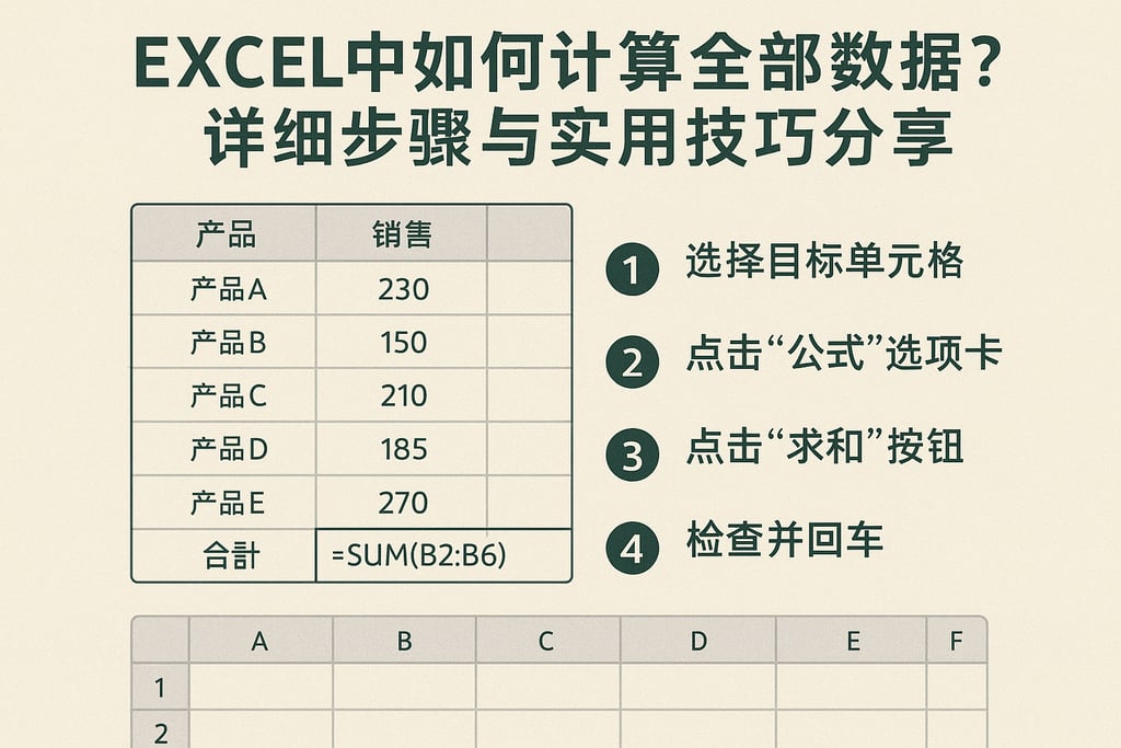excel中如何计算全部数据库？详细步骤与实用技巧分享