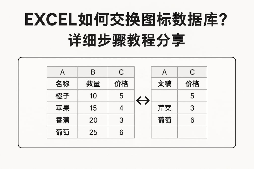 excel如何交换图标数据库？详细步骤教程分享