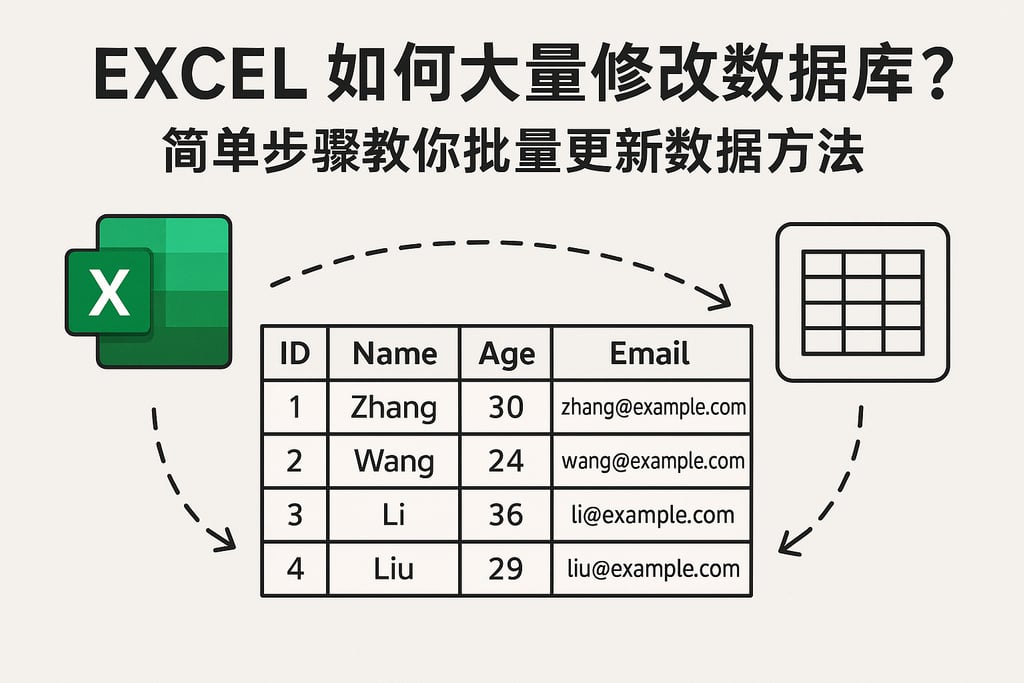 excel如何大量修改数据库？简单步骤教你批量更新数据方法