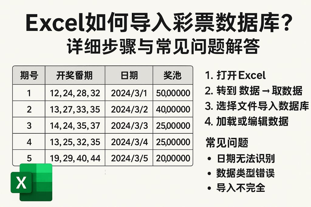 excel如何导入彩票数据库？详细步骤与常见问题解答
