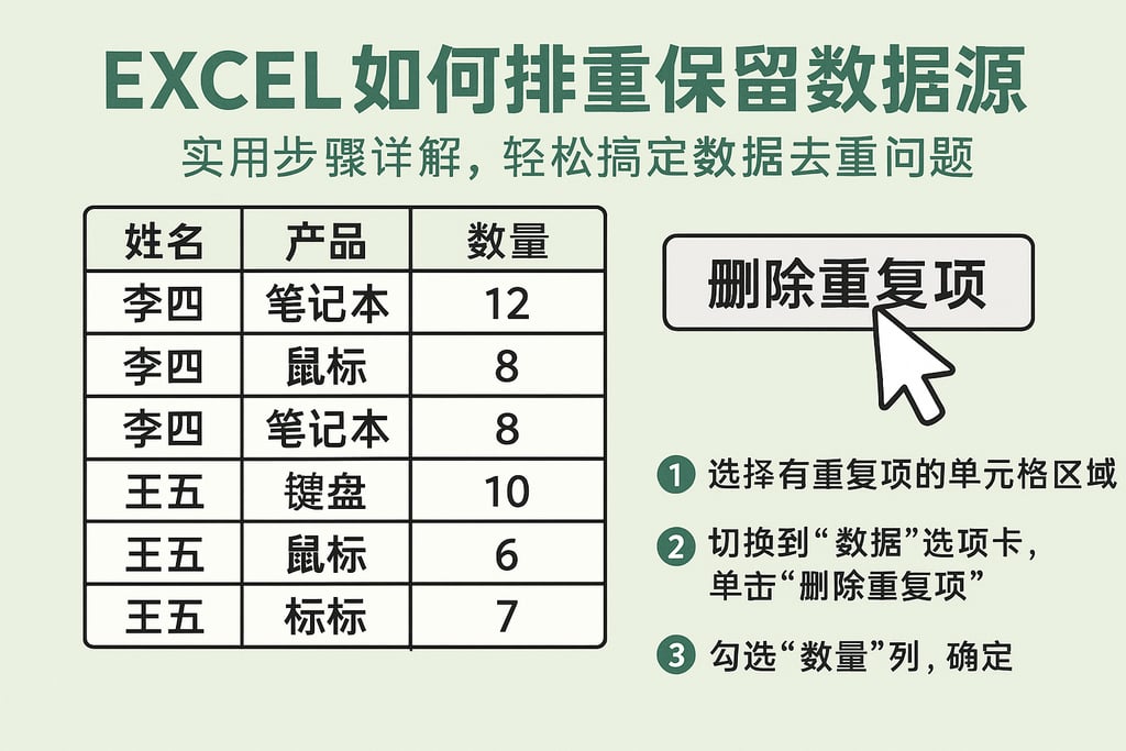 excel如何排重保留数据库，实用步骤详解，轻松搞定数据去重问题