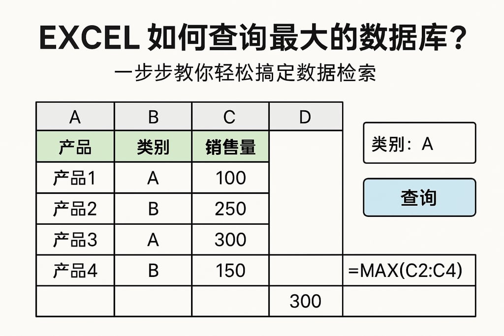 excel如何查询最大的数据库？一步步教你轻松搞定数据检索