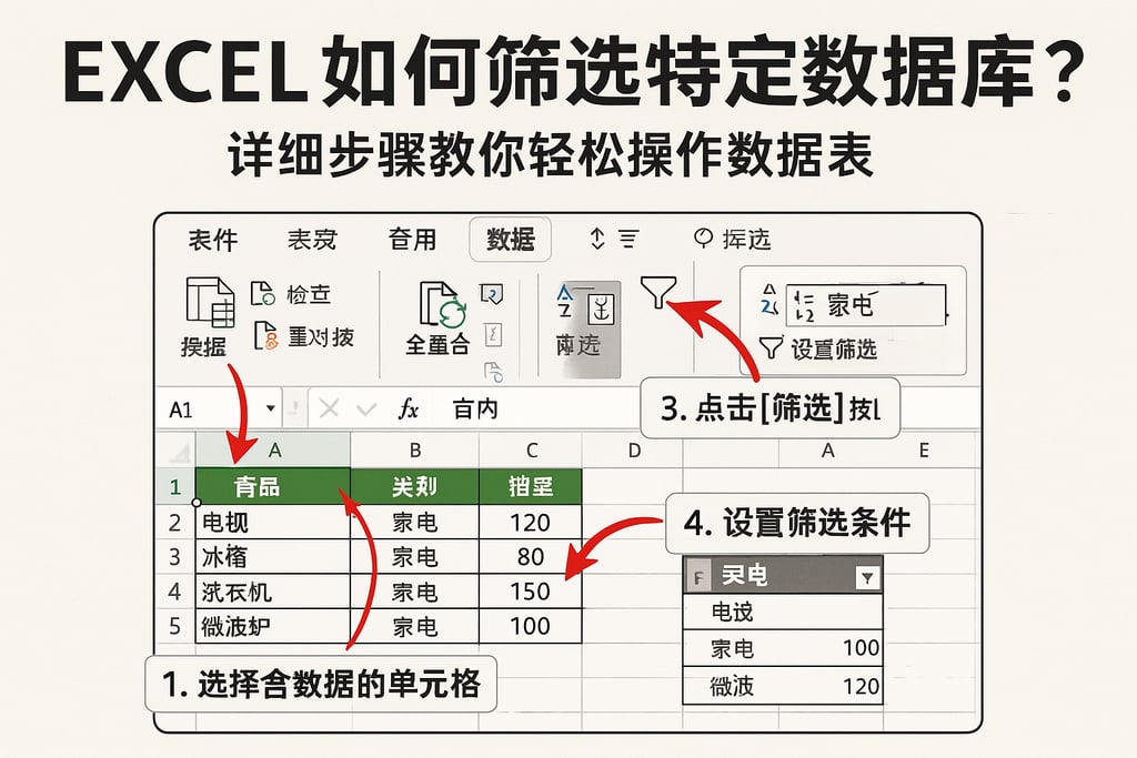 excel如何筛选特定数据库？详细步骤教你轻松操作数据表