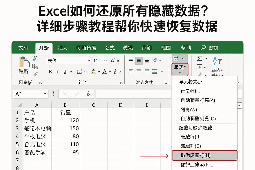 excel如何还原所有隐藏数据库？详细步骤教程帮你快速恢复数据