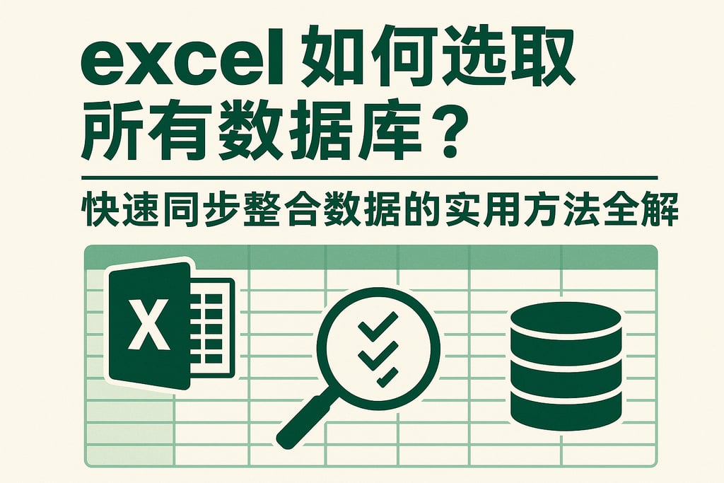 excel如何选取所有数据库？快速同步整合数据的实用方法全解