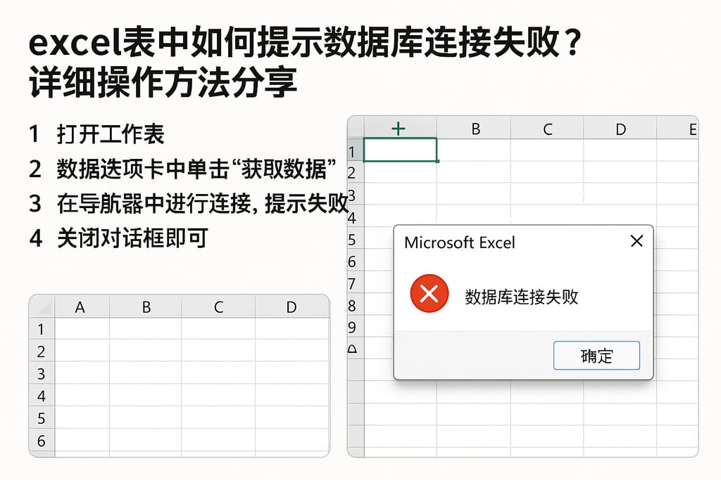 excel表中如何提示数据库连接失败？详细操作方法分享