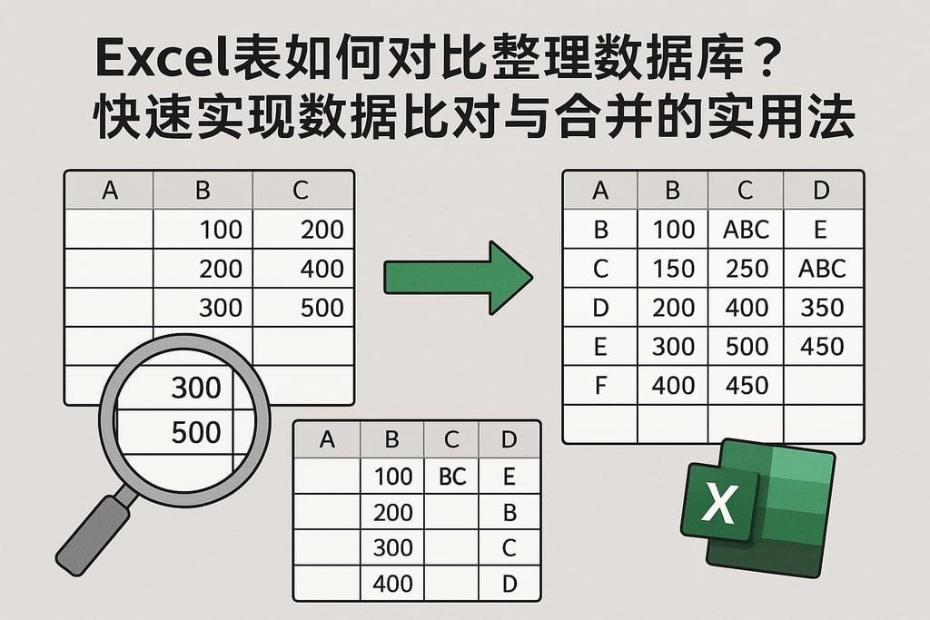 excel表如何对比整理数据库？快速实现数据比对与合并的实用方法