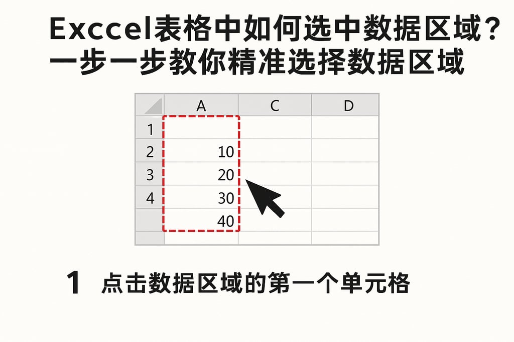 excel表格中如何选中数据库？一步一步教你精准选择数据区域