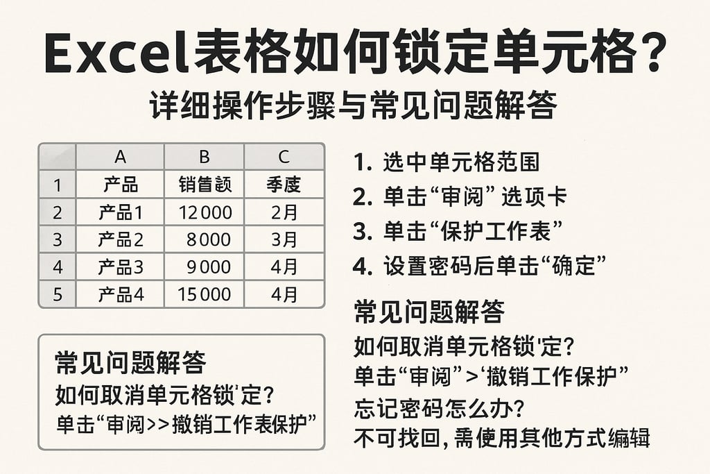excel表格如何锁定数据库？详细操作步骤与常见问题解答