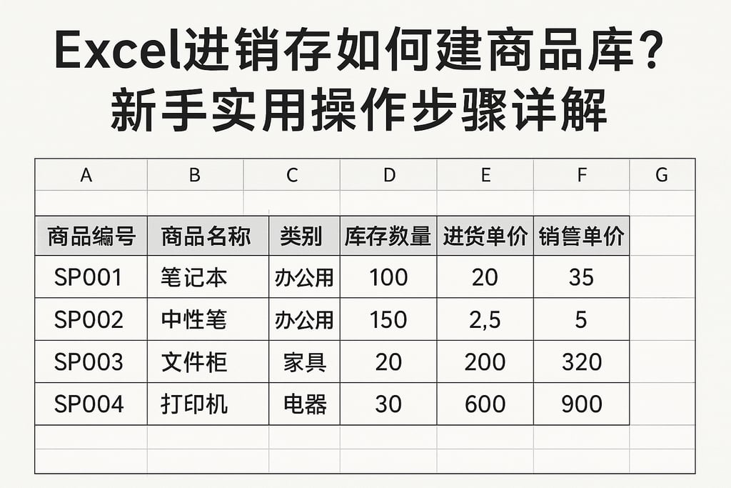 excel进销存如何建商品库？新手实用操作步骤详解