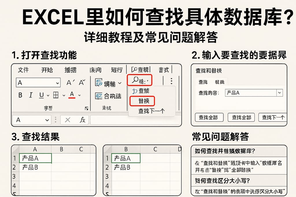 excel里如何查找具体数据库？详细教程及常见问题解答