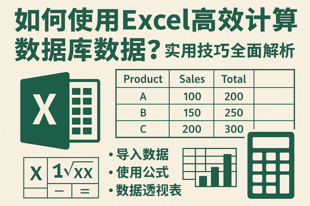 如何使用Excel高效计算数据库数据？实用技巧全面解析