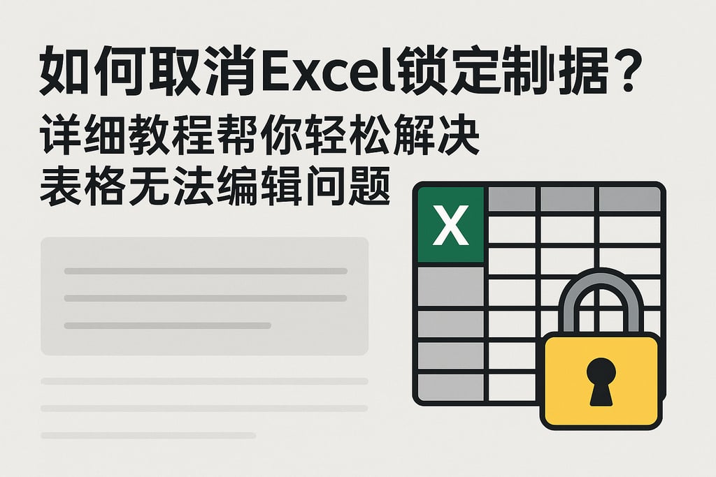 如何取消Excel锁定数据库？详细教程帮你轻松解决表格无法编辑问题