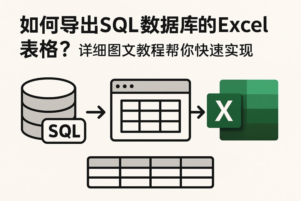 如何导出SQL数据库的Excel表格？详细图文教程帮你快速实现