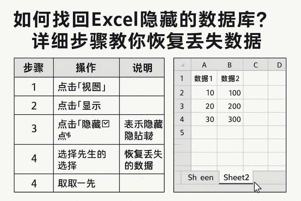 如何找回Excel隐藏的数据库？详细步骤教你恢复丢失数据