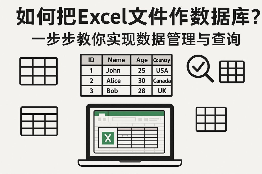 如何把Excel文件作为数据库？一步步教你实现数据管理与查询