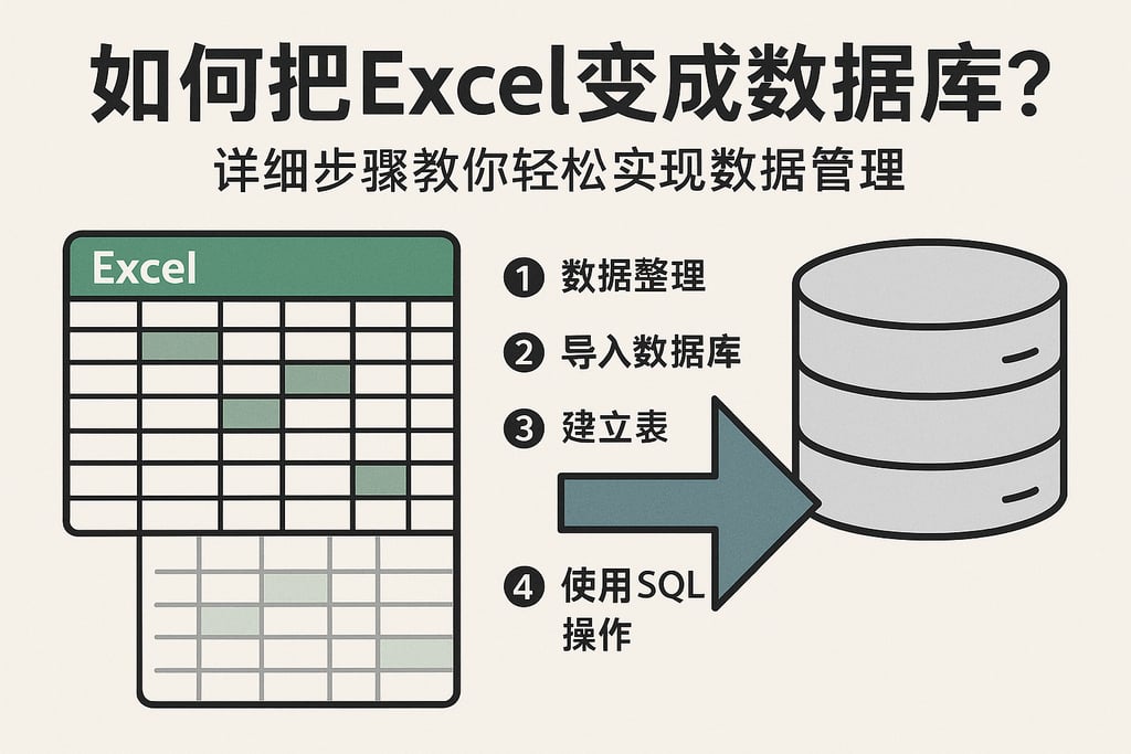 如何把excel变成数据库？详细步骤教你轻松实现数据管理