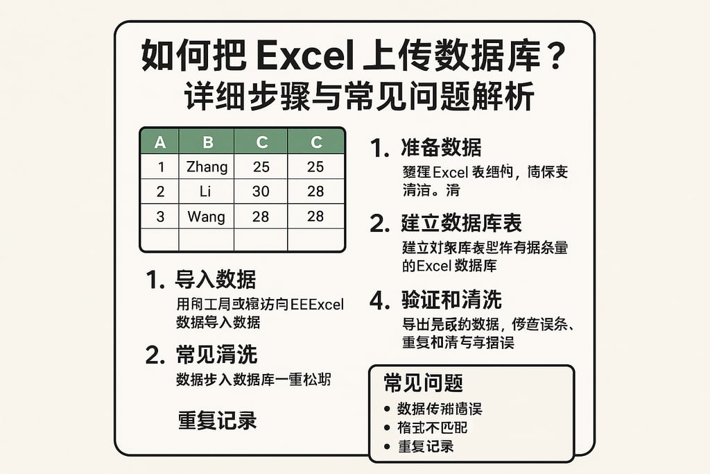如何把将Excel上传数据库？详细步骤与常见问题解析