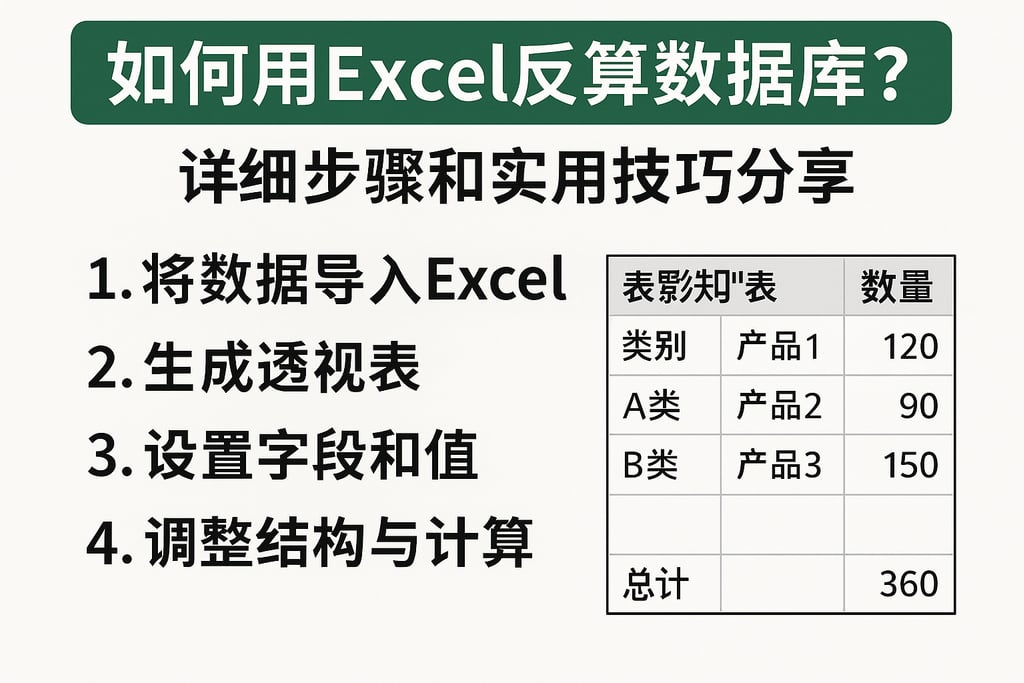 如何用Excel反算数据库？详细步骤和实用技巧分享