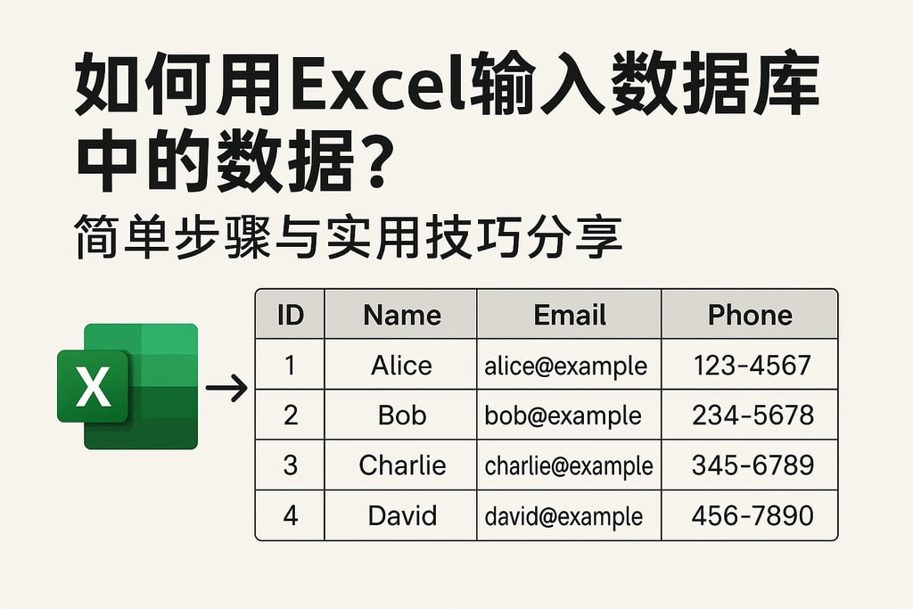 如何用Excel输入数据库中的数据？简单步骤与实用技巧分享
