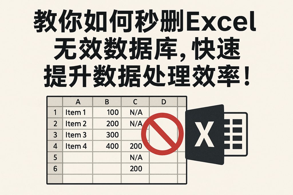 教你如何秒删Excel无效数据库，快速提升数据处理效率！