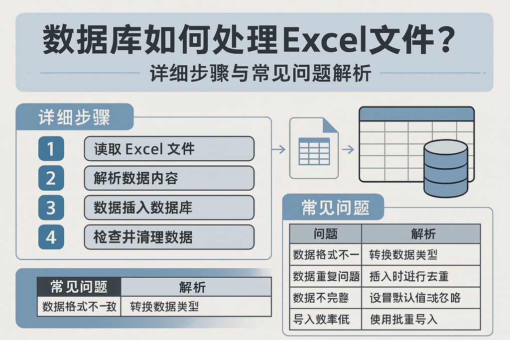 数据库如何处理excel文件？详细步骤与常见问题解析