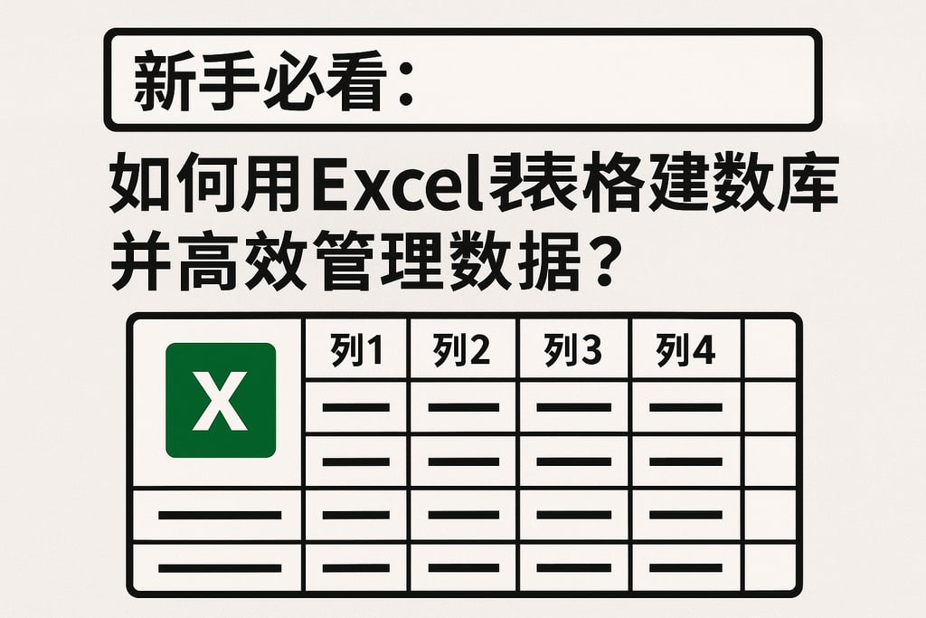 新手必看：如何用Excel表格建数据库并高效管理数据？