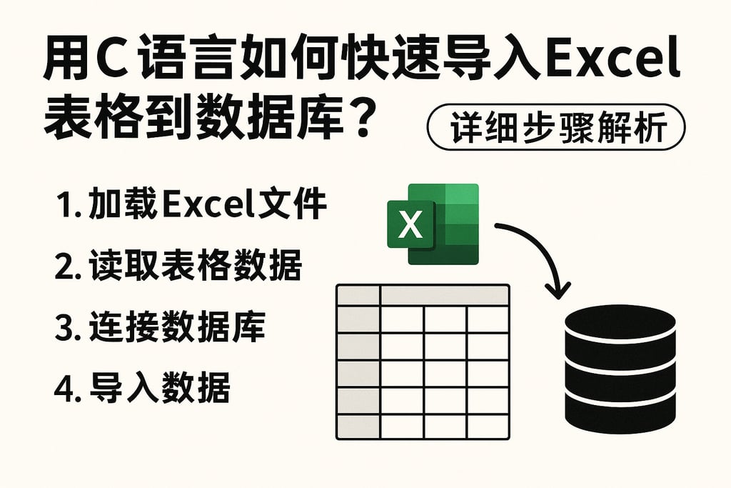 用C语言如何快速导入Excel表格到数据库？详细步骤解析