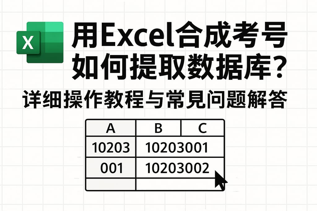 用Excel合成考号如何提取数据库？详细操作教程与常见问题解答