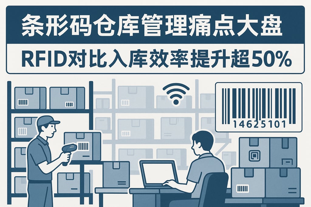 条形码仓库管理痛点大盘点，RFID对比入库效率提升超50% | 零代码企业数字化知识站