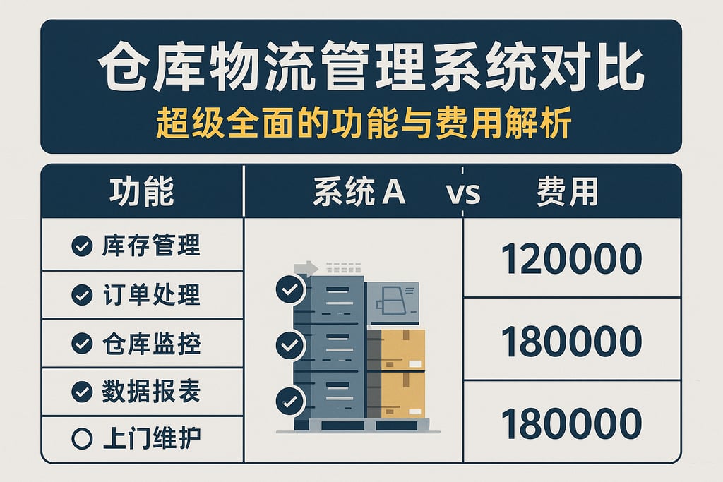 仓库物流管理系统对比，超级全面的功能与费用解析