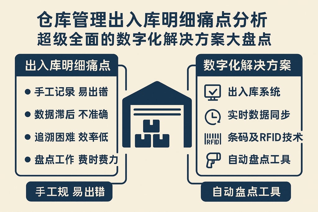 仓库管理出入库明细痛点分析，超级全面的数字化解决方案大盘点