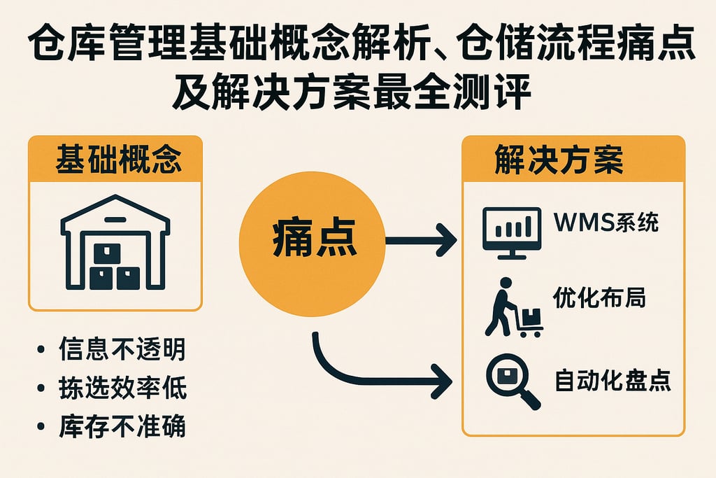仓库管理基础概念解析，仓储流程痛点及解决方案最全测评